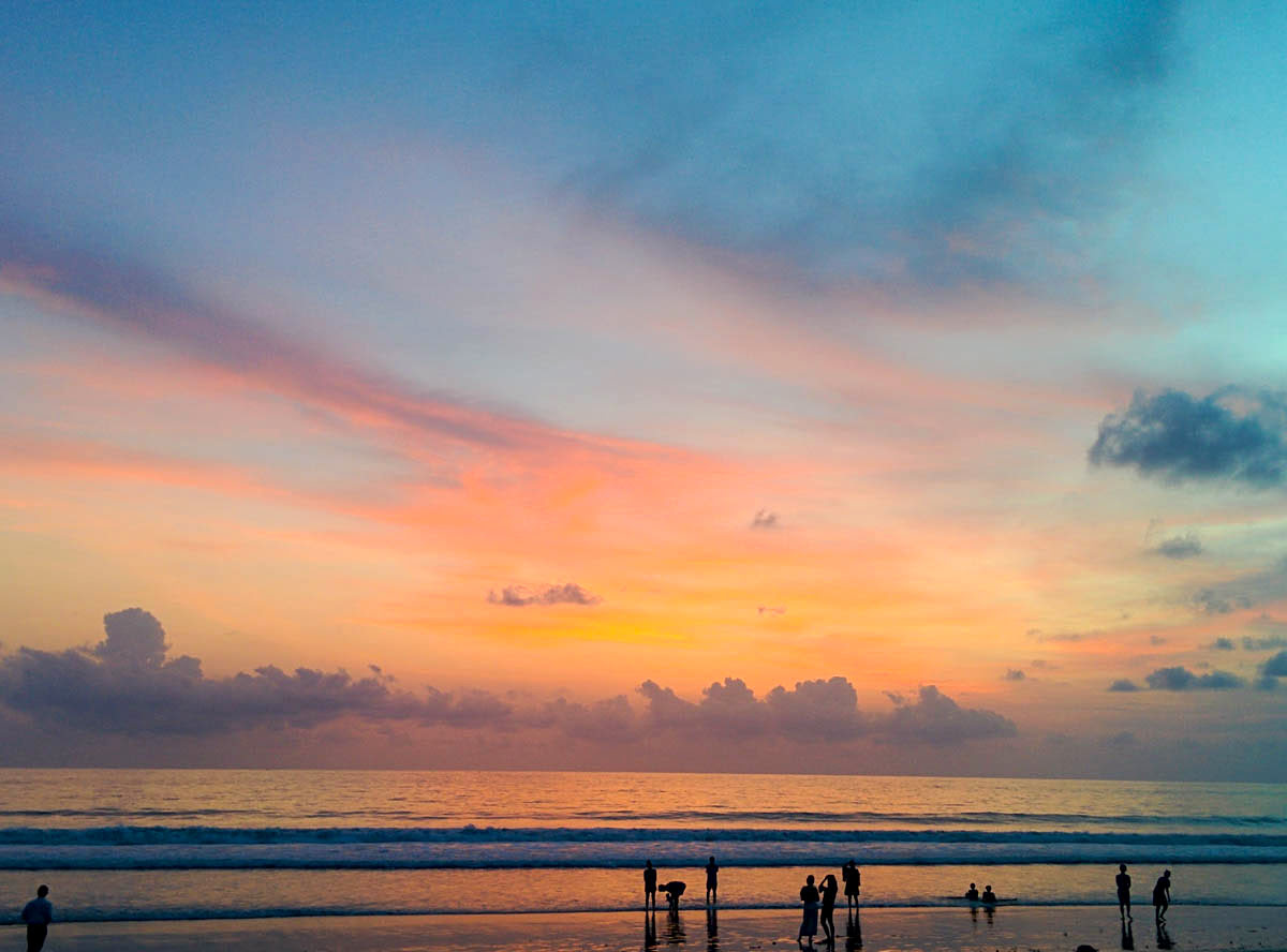 Seminyak activities-Petitenget Beach sunset