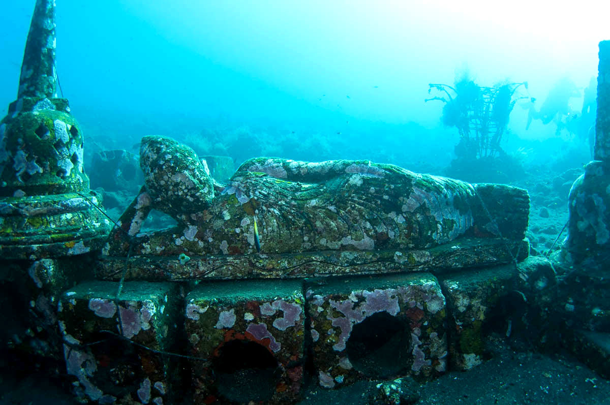 Bali diving-Underwater Hindu Temple