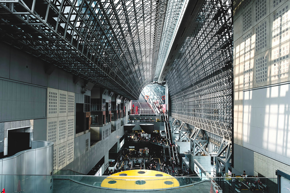 Kyoto station-Interior view of Kyoto station