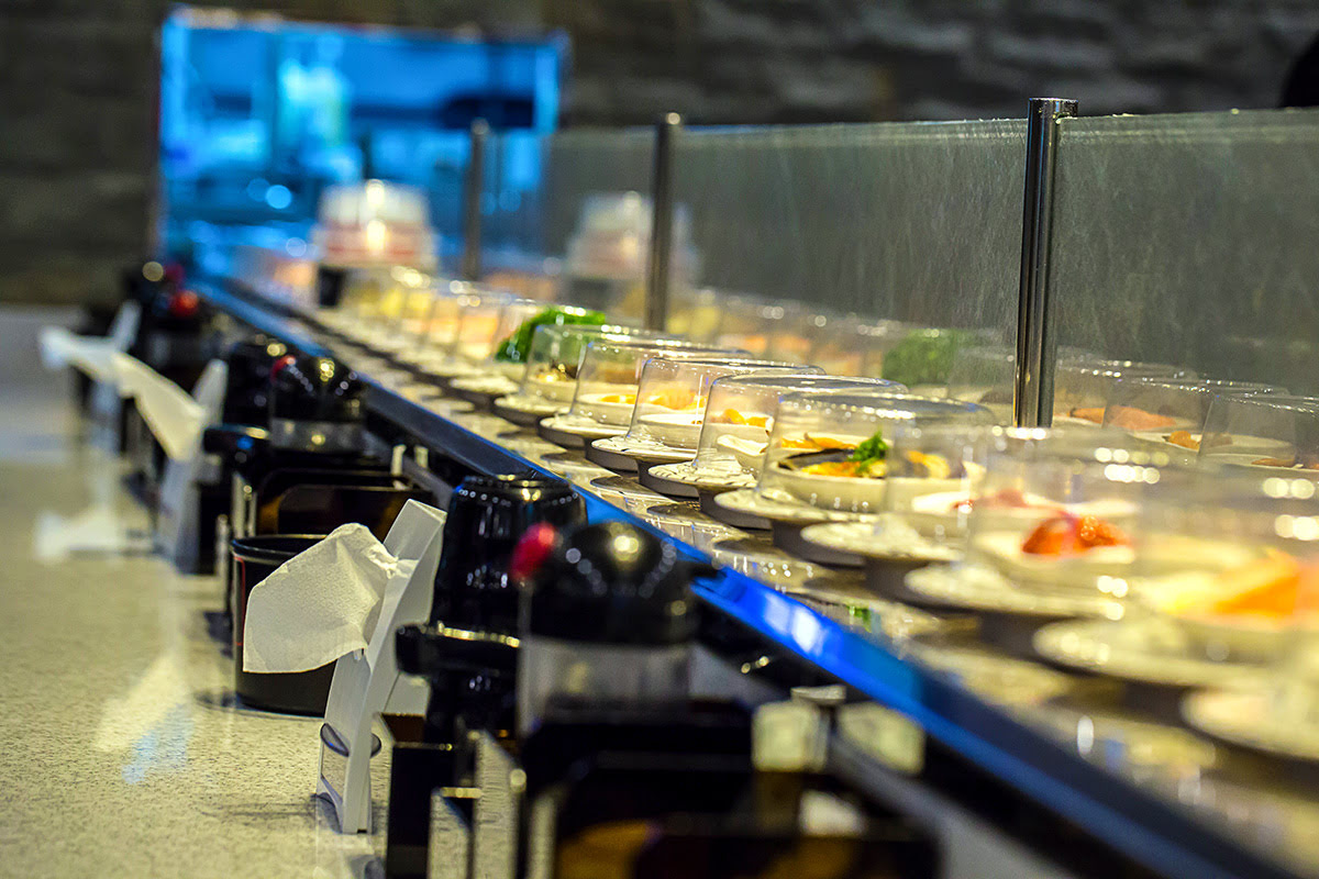 Kyoto food guide-Japan cuisine-Japan-Musashi Sushi-conveyor belt restaurant