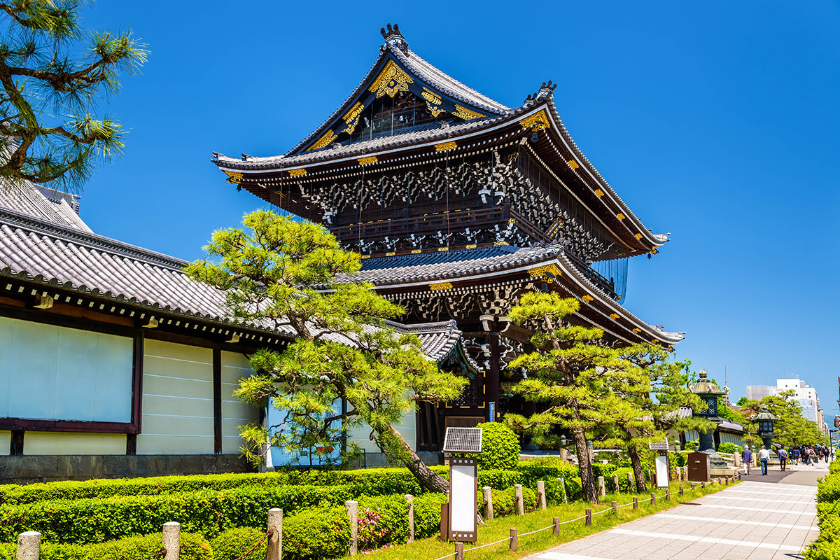 Nishiki Market-Higashi Hongan-ji Temple