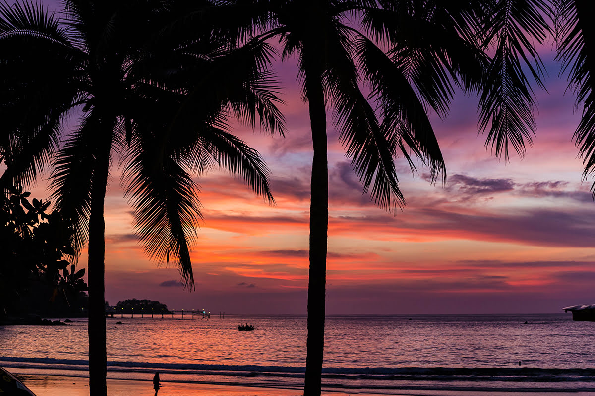 Patong beach-Sunset at Patong beach