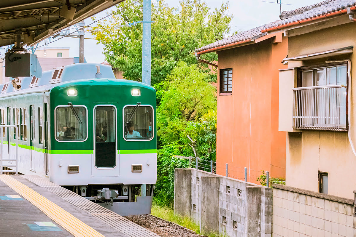 Places to visit in Kyoto-A train in Kyoto