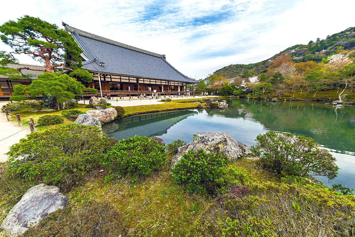 嵐山-京都-日本-天龍寺庭園