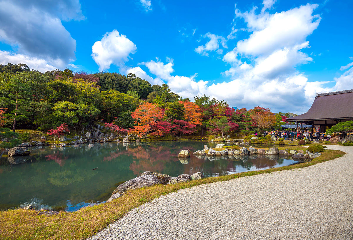 嵐山-京都-日本-天龍寺庭園