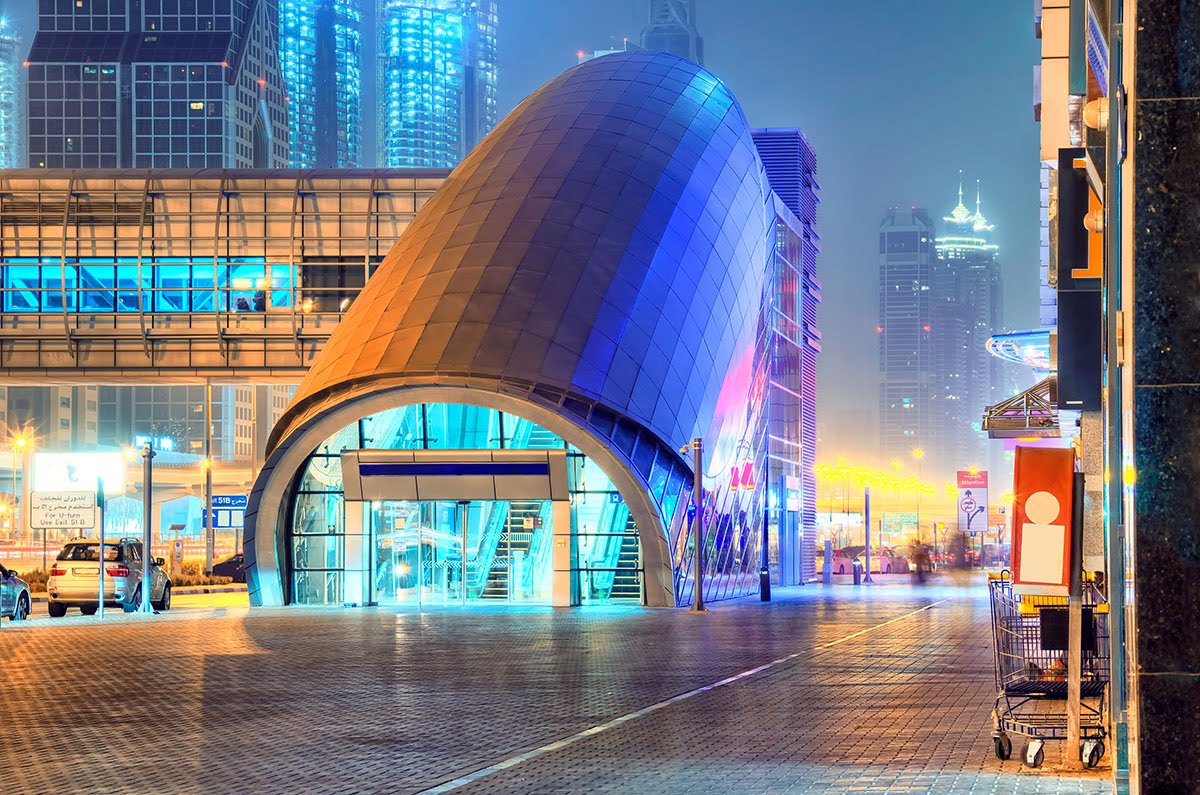 The Dubai Mall-UAE-United Arab Emirates-shopping-metro station