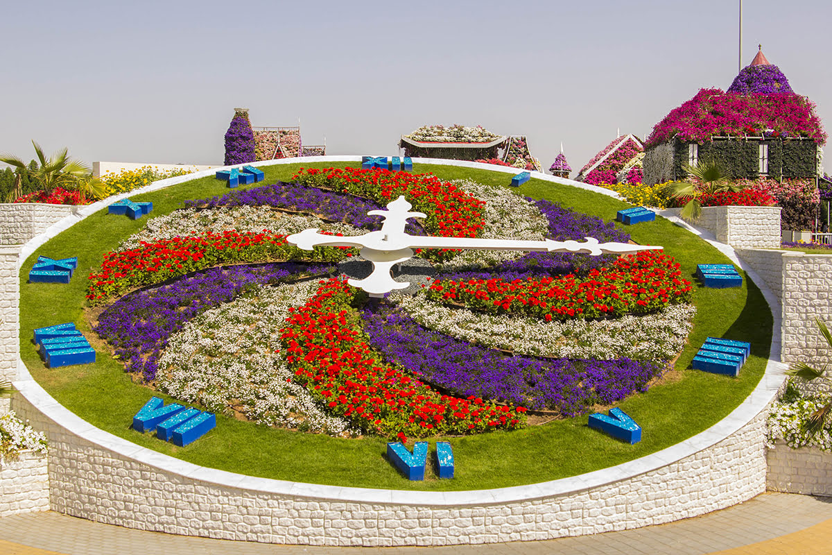 Dubai Miracle Garden-Floral clock