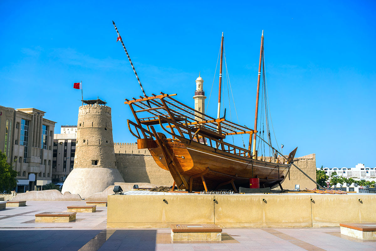 Musée de Dubaï dans le fort d'Al Fahidi, Dubaï, EAU