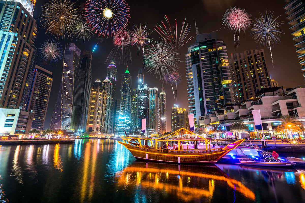 أفضل وقت لزيارة دبي-الإمارات العربية المتحدة-فعاليات-مهرجان دبي للتسوق-ألعاب نارية