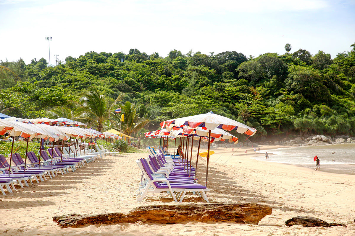 Nai Harn Beach-Phuket-Thailand-hammocks-beach chairs
