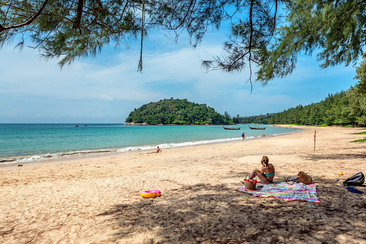 Layan beach-Tourists at Layan Beach