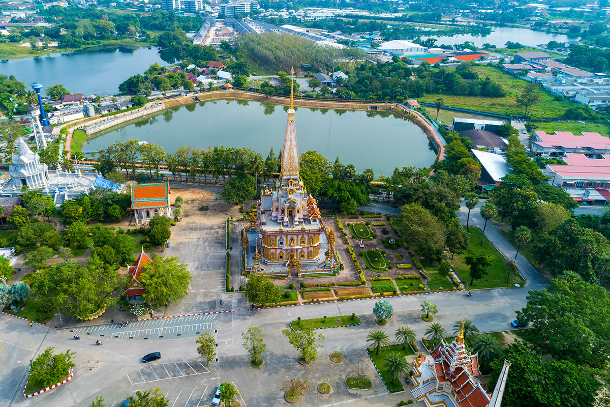 What to do in Phuket-Wat Chalong Aeriel View