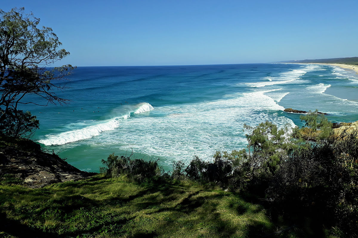 Brisbane beaches-Main beach on North Stradbroke Island