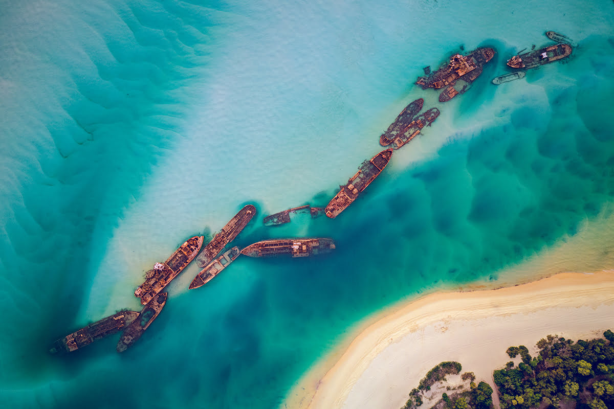 Day trips from Brisbane-Tangalooma Wrecks