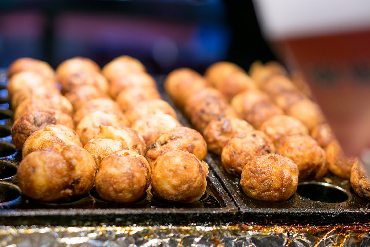 Takoyaki at night market Takoyaki at night market