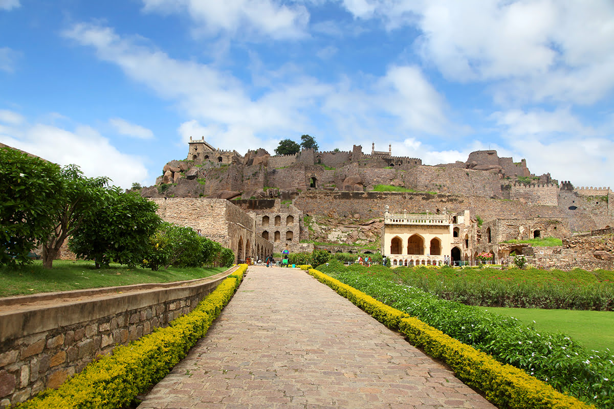골콘다 요새, 하이데라바드, 인도