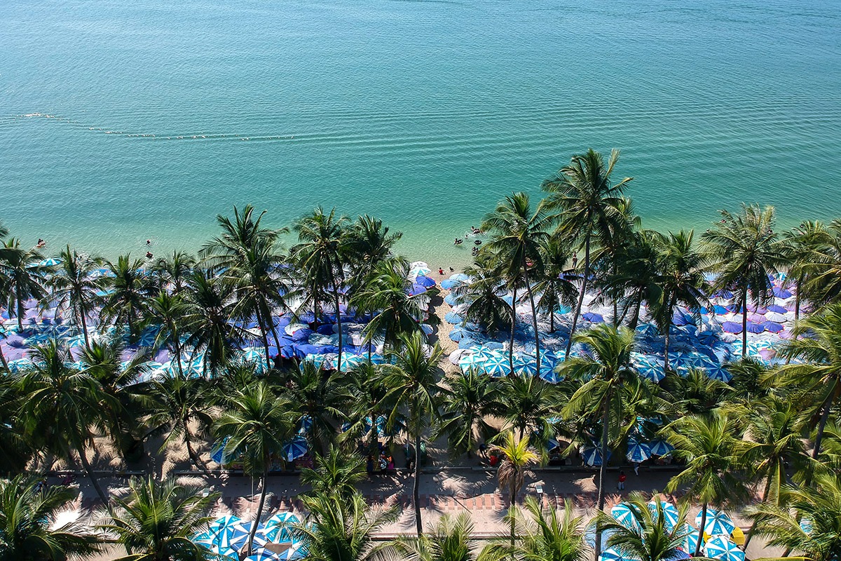 Bang Saen Beach in Chonburi-Thailand