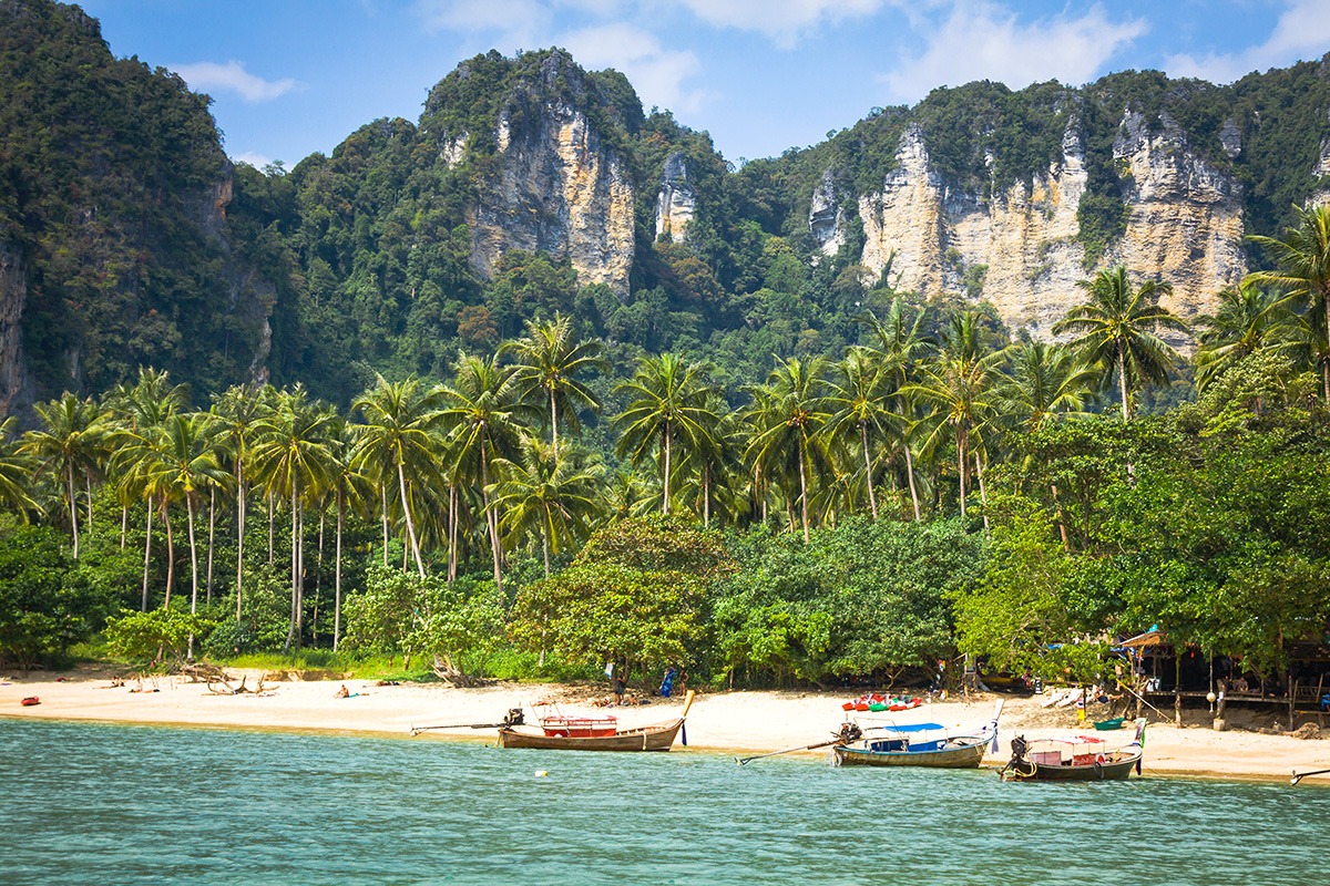 Plage d'Ao Nang, Krabi, Thaïlande