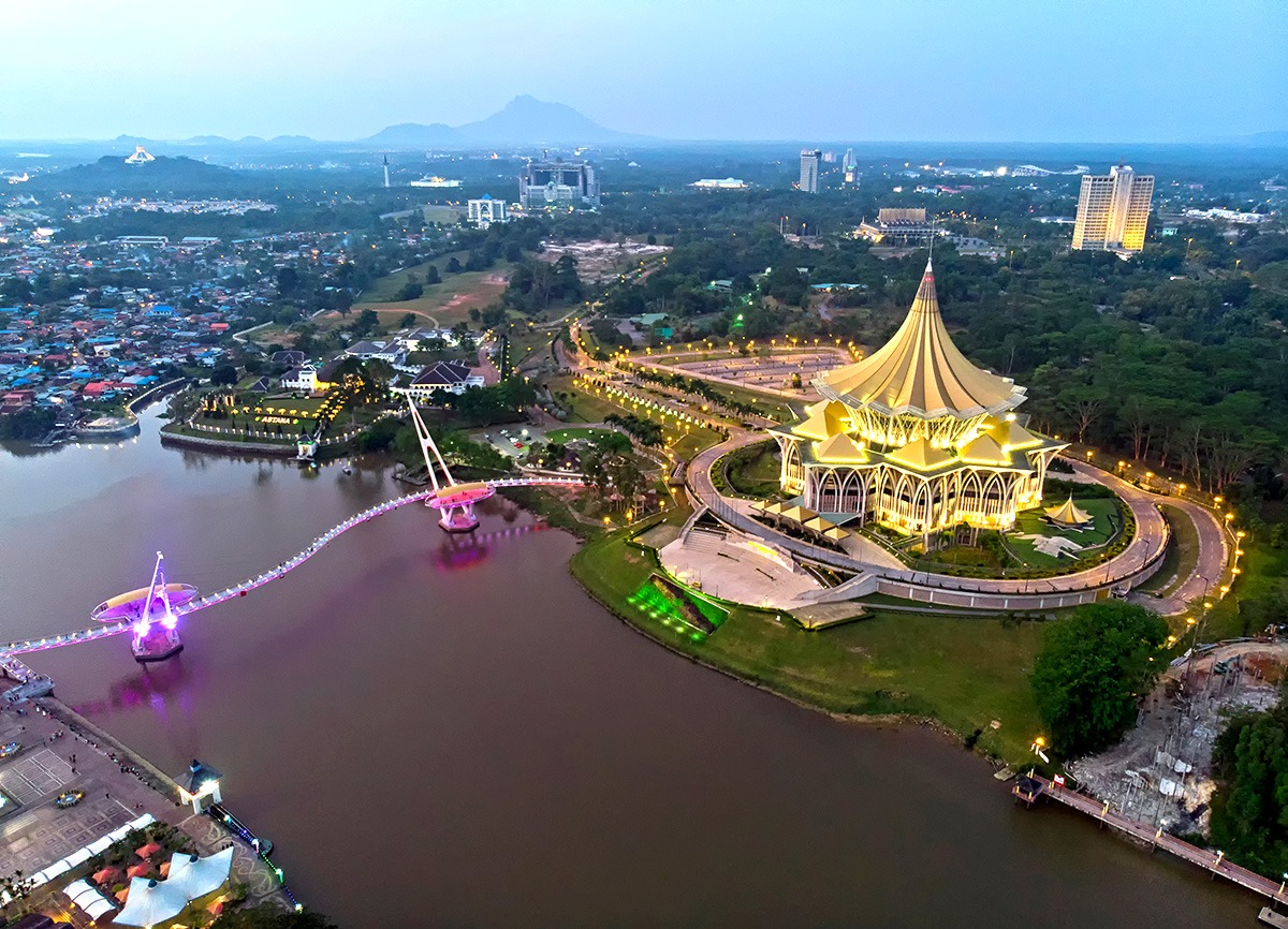 Kuching Waterfront, Malaisie