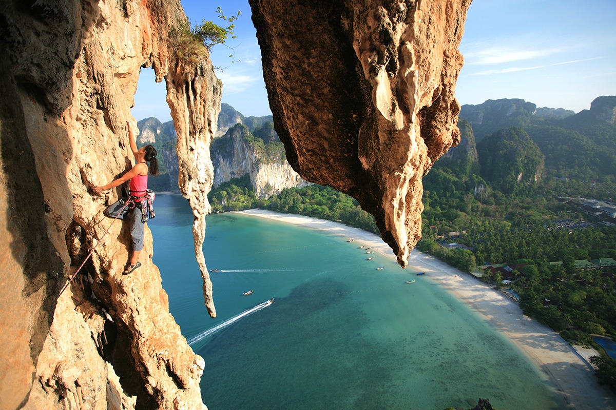 Plage de Railay, Krabi, Thaïlande