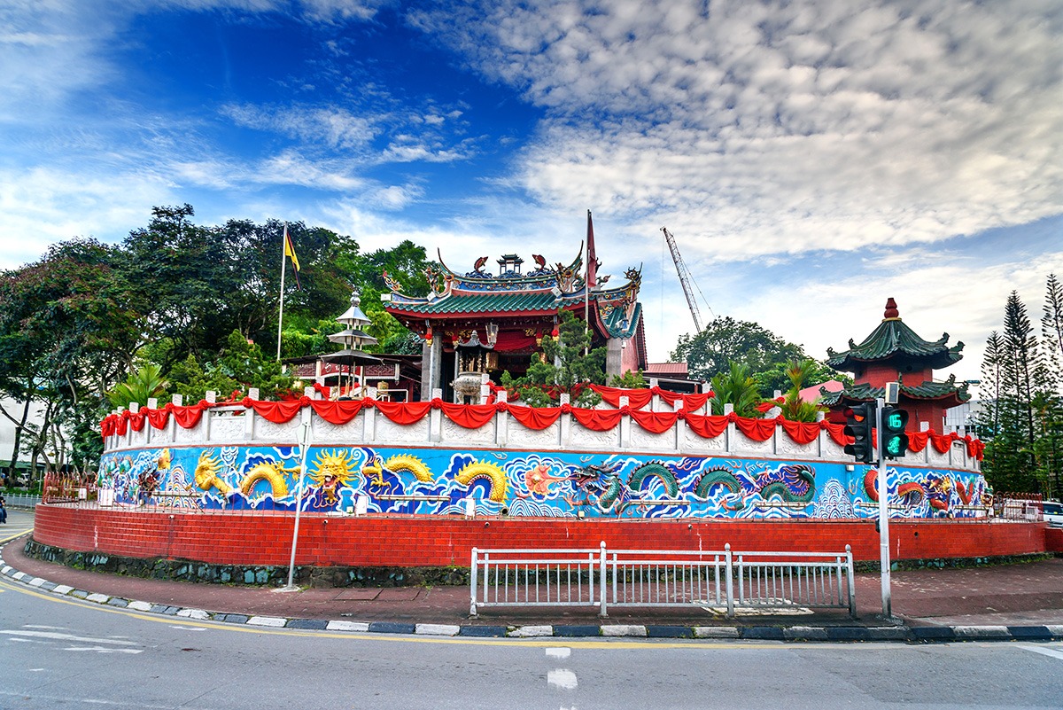 大北空中國寺廟，古晉，馬來西亞