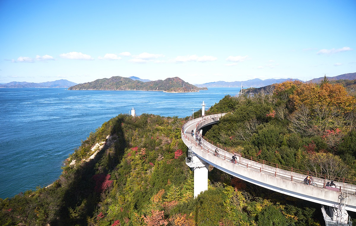 Ehime itinerary-activities-travel plans-Towel Museum of Art-Shimanami Kaido Cycling