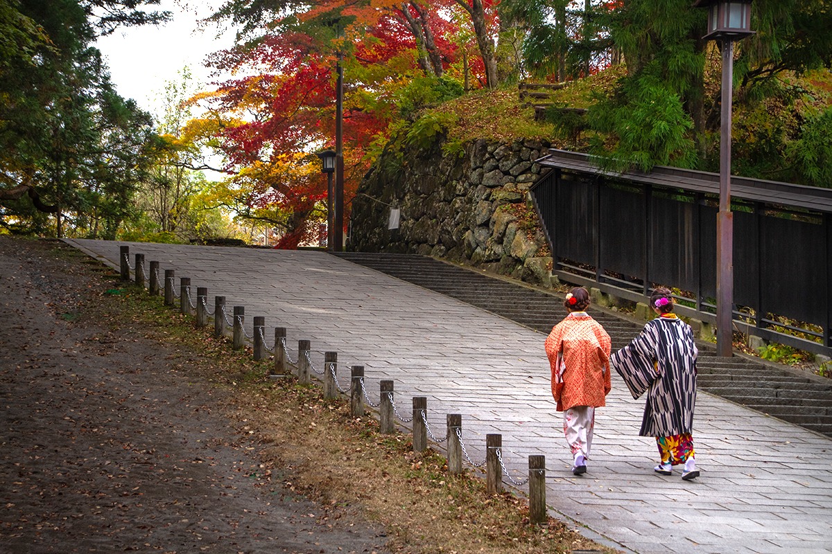 Vêtements en kimono, Nikko, Japon
