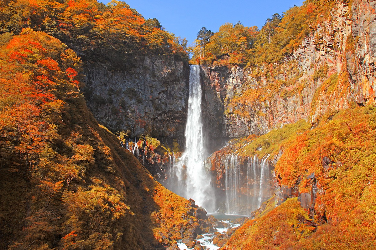 華厳の滝、日光、日本