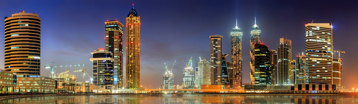 Panoramic,View,Of,Dubai,Business,Bay,,Uae