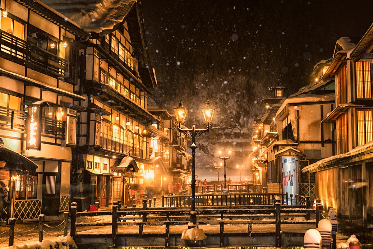 日本山形銀山溫泉