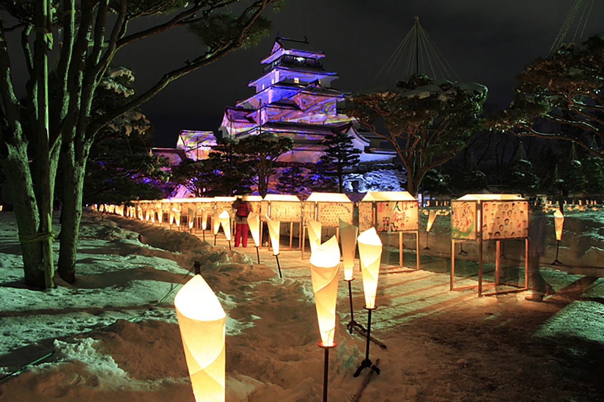 Aizu Painted Candle Festival-Winter Sceneries in Tohoku