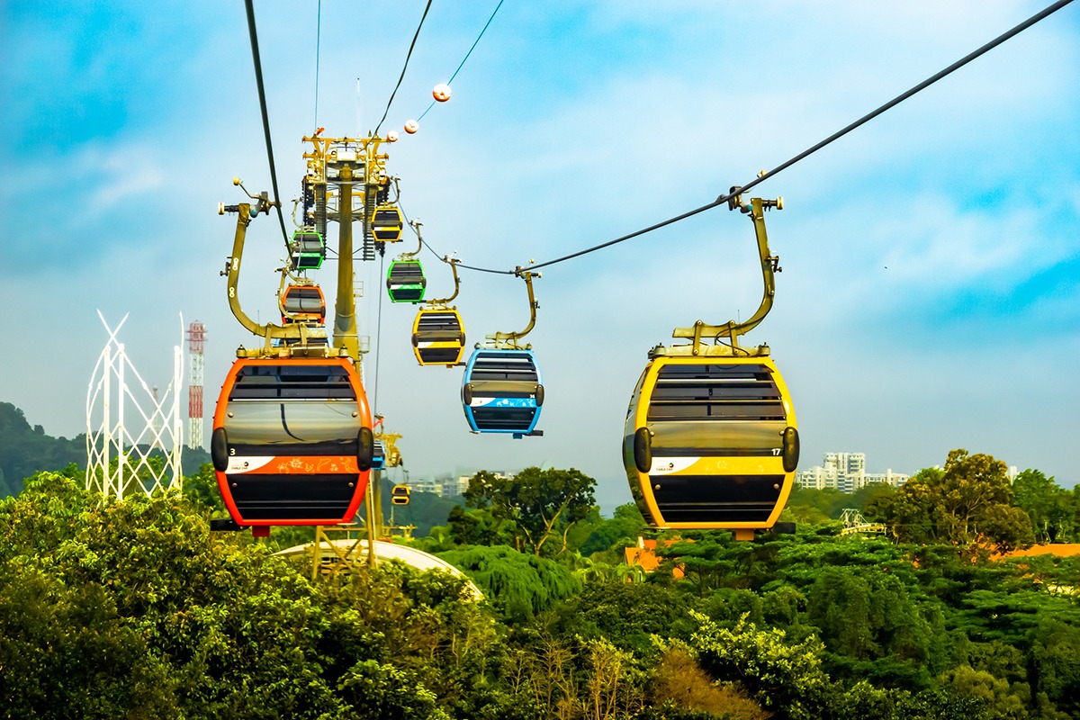 Singapore-Sentosa Cable Cars