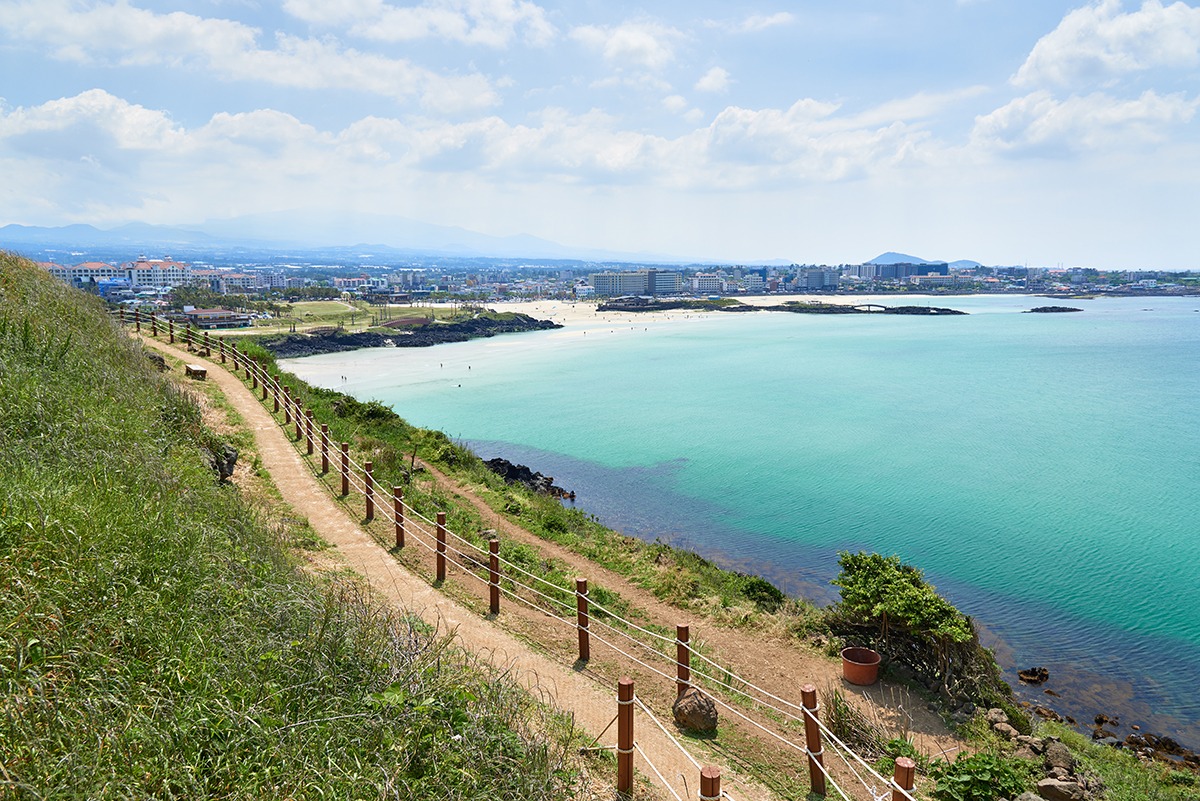 Pantai Hamdeok di Jeju, Korea Selatan