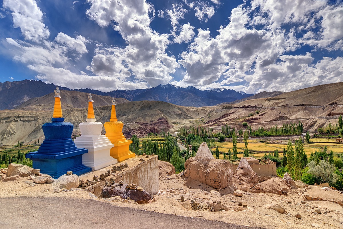 Stupas in Leh, Ladakh-India