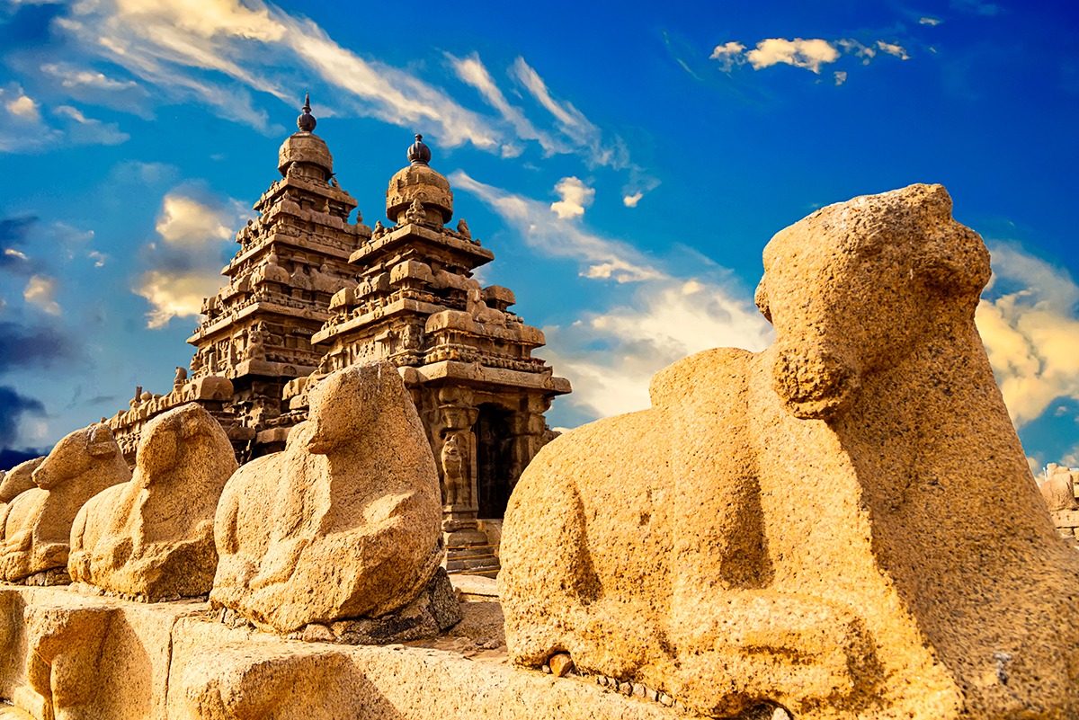 Thành phố Mahabalipuram ở Ấn Độ