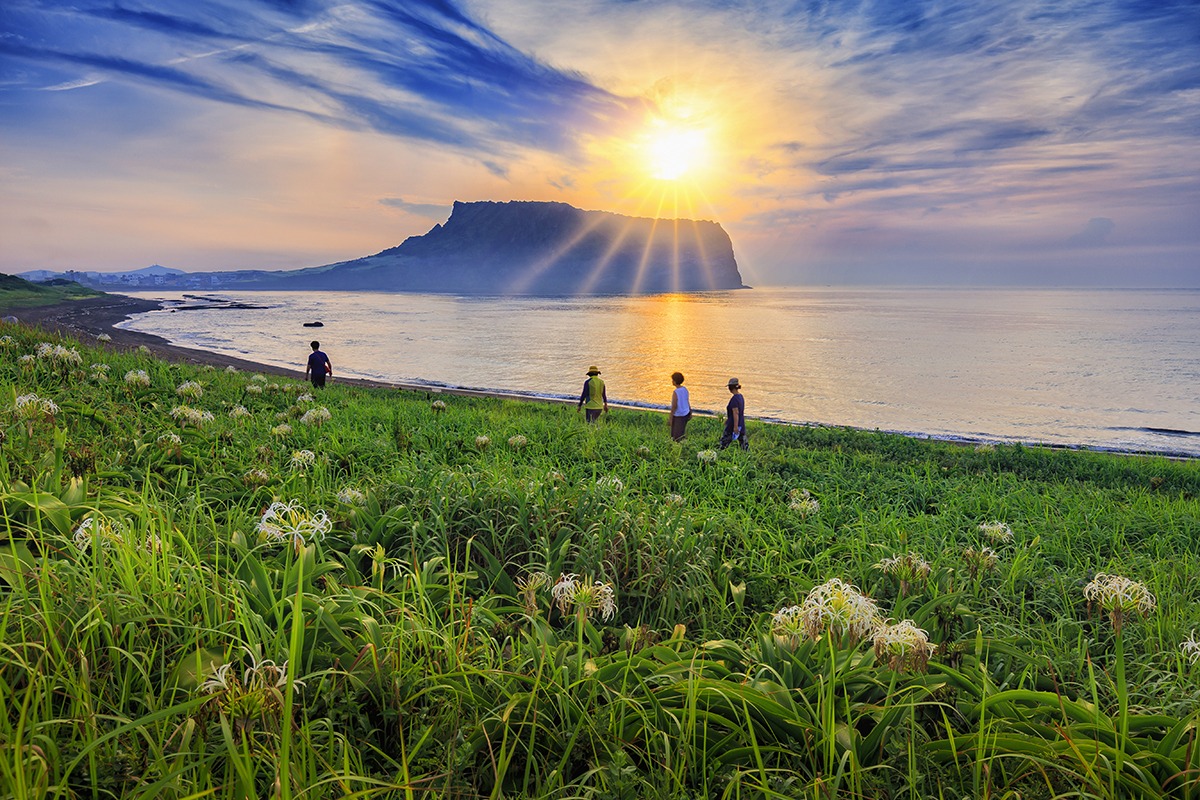 Seongsan Ilchulbong à Jeju, Corée du Sud