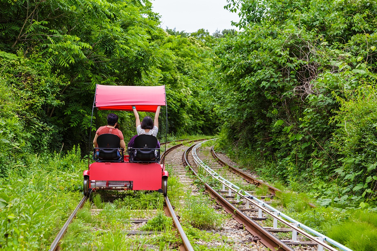 Gangchon Gimnyujeong Rail Bike Ticket-Summer Activities for Visit Korea Year 2023-2024