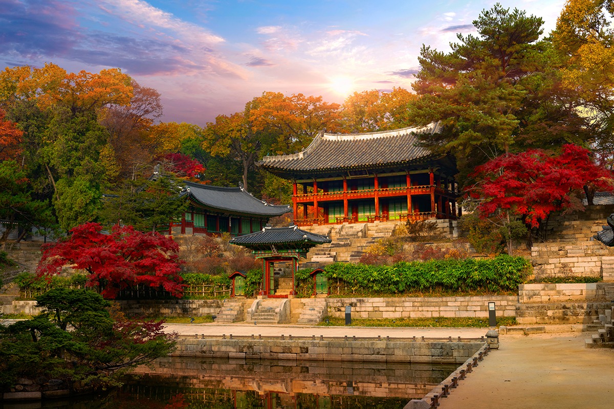 Palais de Changdeokgung à Séoul, Corée du Sud