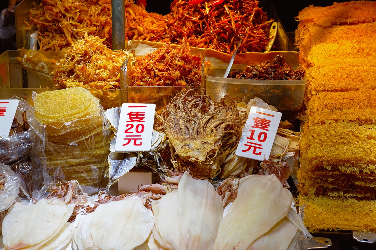 Menjelajahi Pasar Malam Taipei Masakan Gastronomi Pasar Ular Huaxi Wanhua