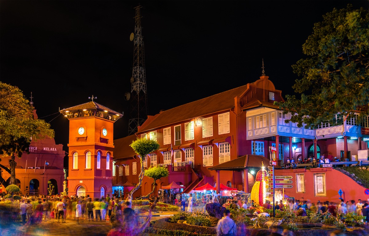 Malacca at night