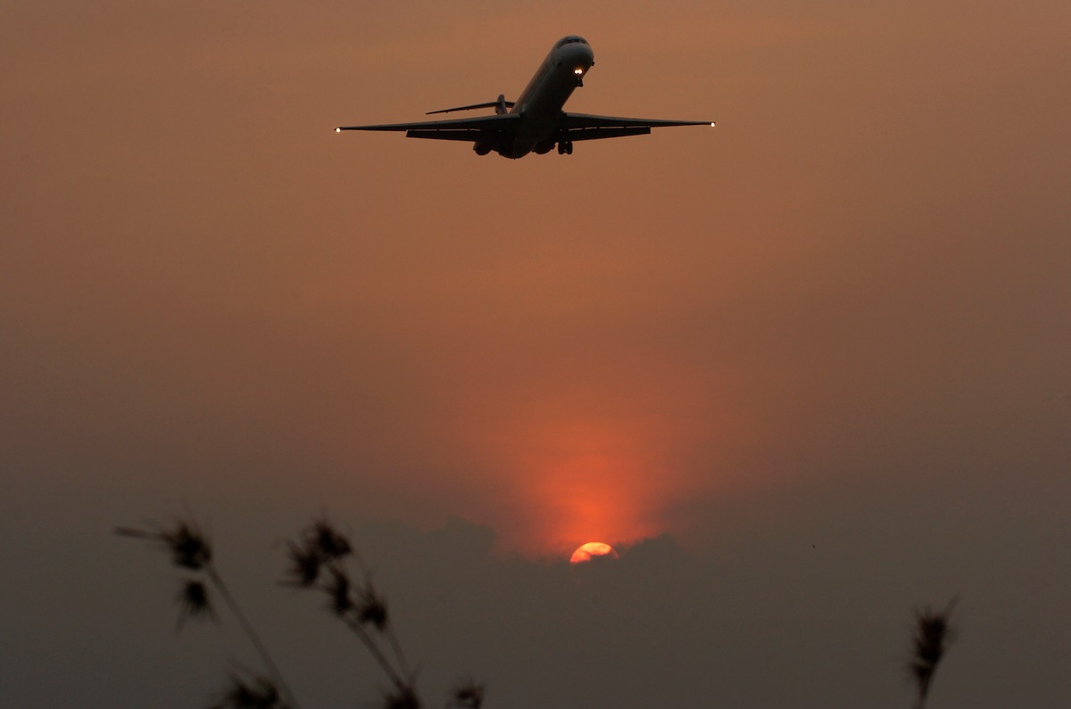 Aircraft about to land