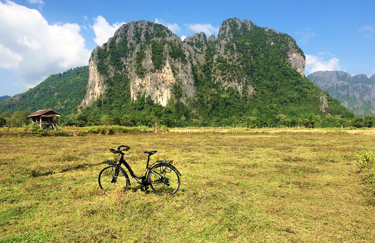 Trekking in Laos Mountain Biking Vang Vieng