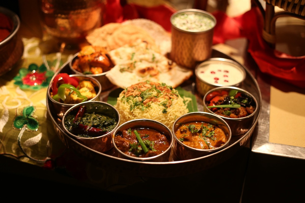 Indische Platte Thali