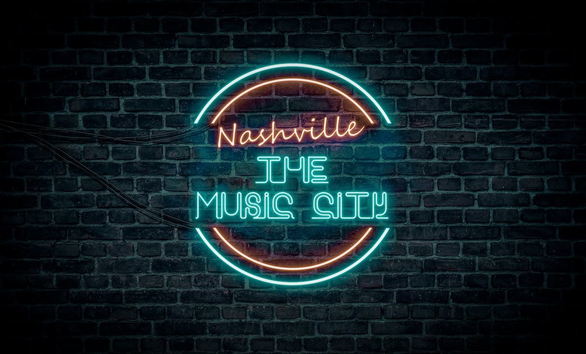 Neon sign in Nashville, TN, USA