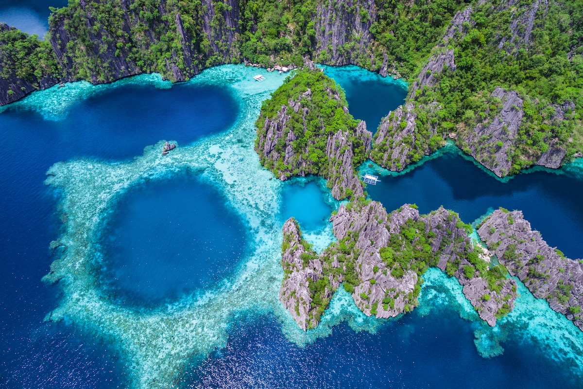 vue des îles Calamianes