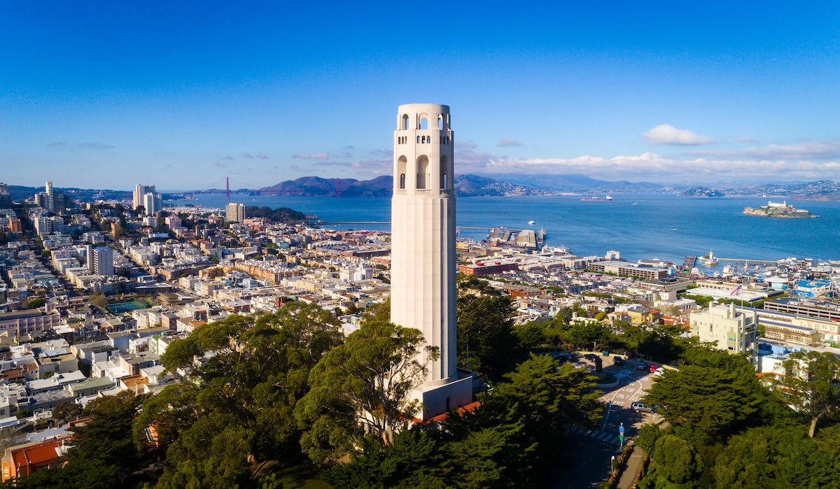 Coit Tower in San Francisco, USA
