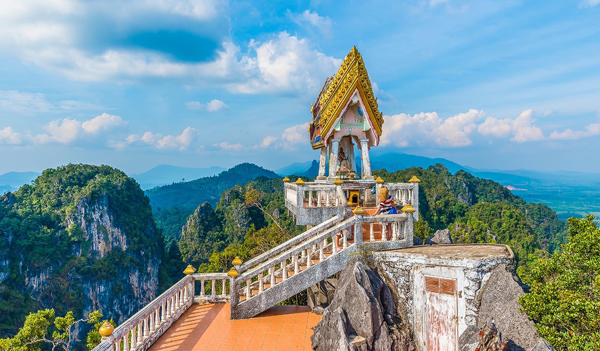 Temples dans le sud de la Thaïlande Wat Tham Seua Krabi