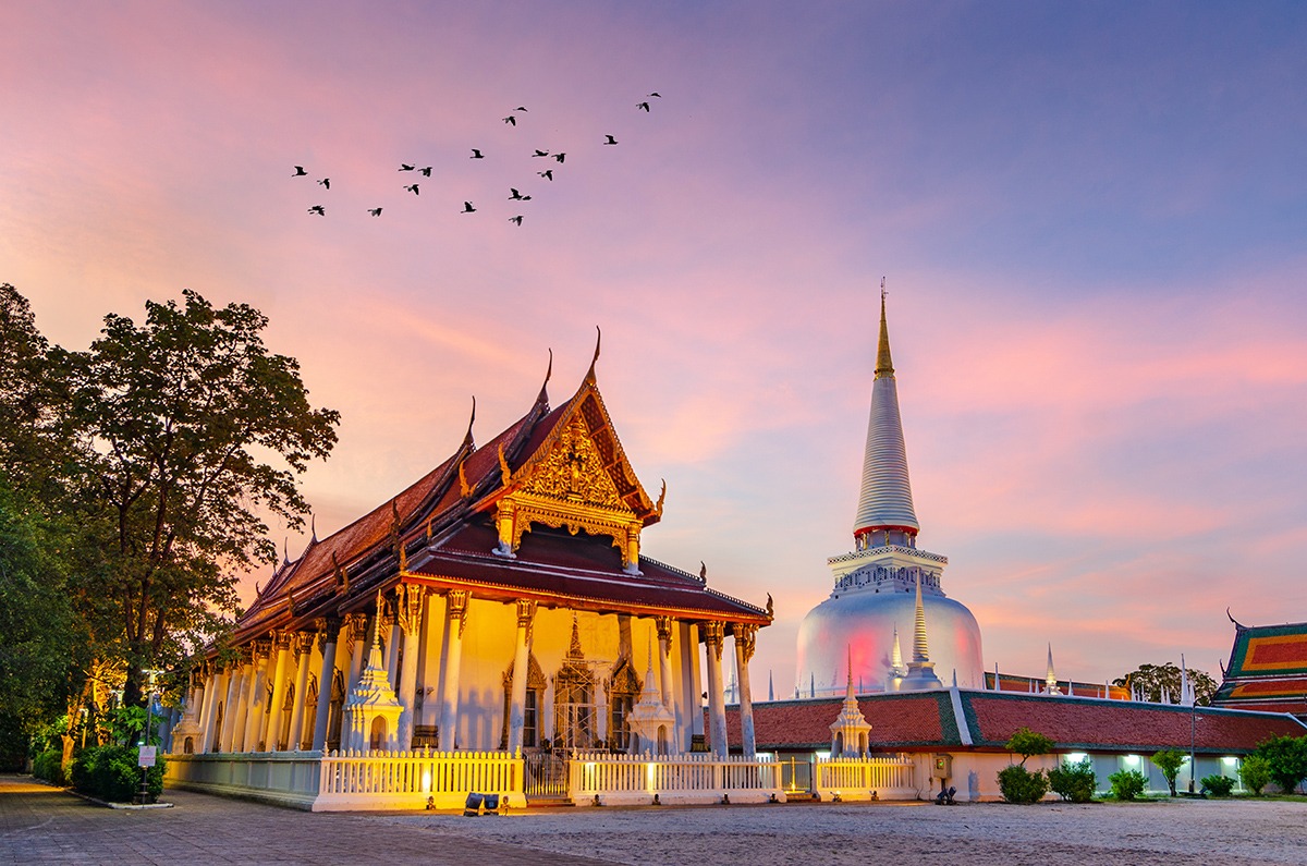 Kuil-kuil di Thailand Selatan Wat Phra Mahathat Nakhon Si Thammarat