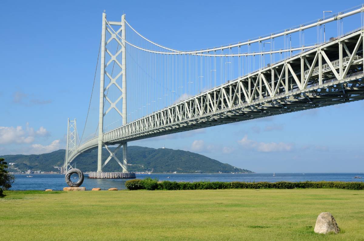 Akashi Kaikyo-Brücke, Kobe, Japan