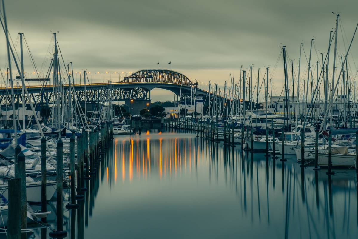 Hafen von Auckland, Neuseeland